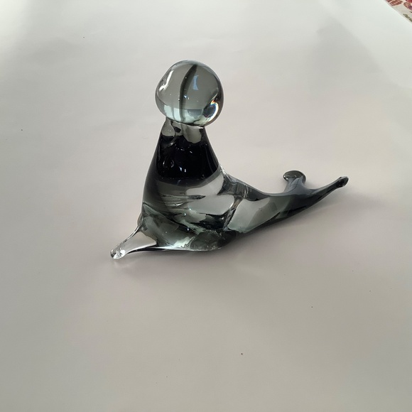 MURANO Vintage Art Glass Seal Sculpture Sticker intact Vintage 1970s - Picture 4 of 12